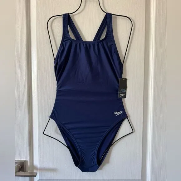 Speedo Women's Swimsuit One Piece Prolt Super Pro Solid Black Adult 10 / 36 NWT - Picture 2 of 10